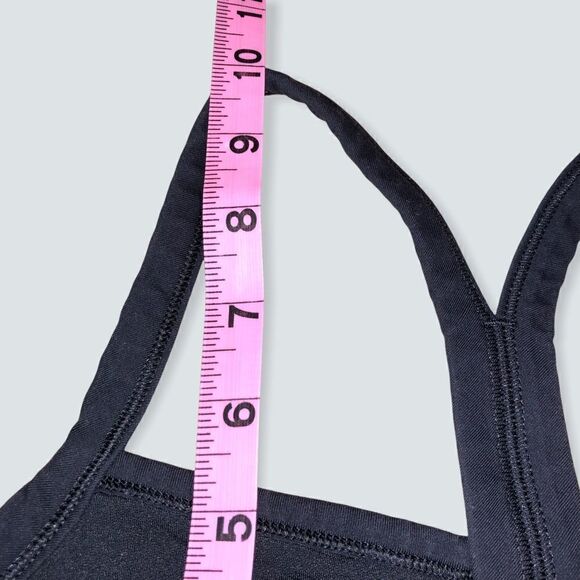 Lululemon Pump It Up Sports Bra Mint Moment Black Stripe Mesh Panels Yoga Run 4 - Picture 6 of 7